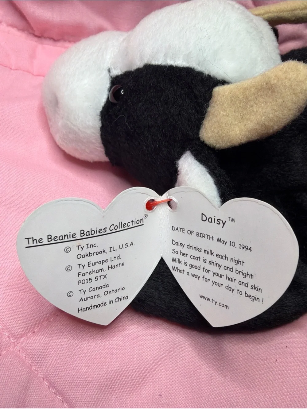 Ty Beanie Babies Daisy The Cow Toy Vintage 1993